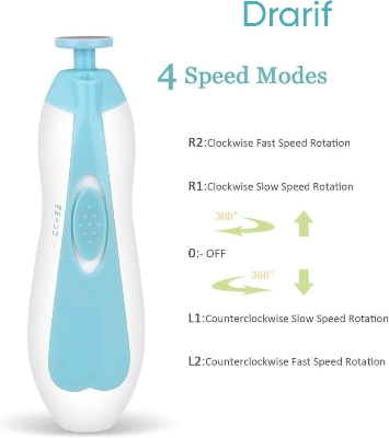 Picture of Electric Baby Nail Trimmer Set with LED Light