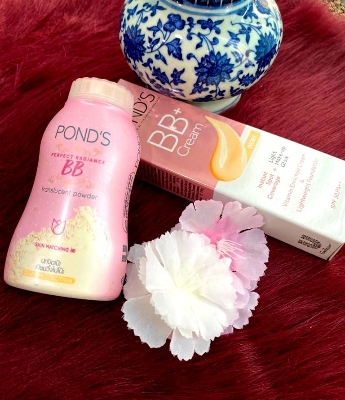Picture of Pond's BB Combo - Pond's BB Perfect Radiance Translucent Faical Powder 50g & BB+ Cream With SPF 30 PA++ 18g - Ivory