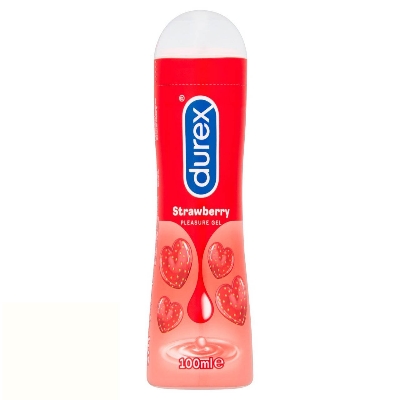 Picture of Durex Lube Strawberry Flavoured Lubricant Gel for Men & Women 100ml (Made In Thailand)