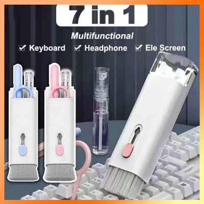 Picture of Computer Keyboard Cleaner Brush Kit Earphone Cleaning Pen For Headset Keyboard Cleaning Tools Cleaner Keycap Puller Kit