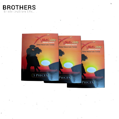 Picture of Xpression Dotted Premium Natural Latex Condom for Men - 3 Pack Combo - 3x3=9pcs Condom