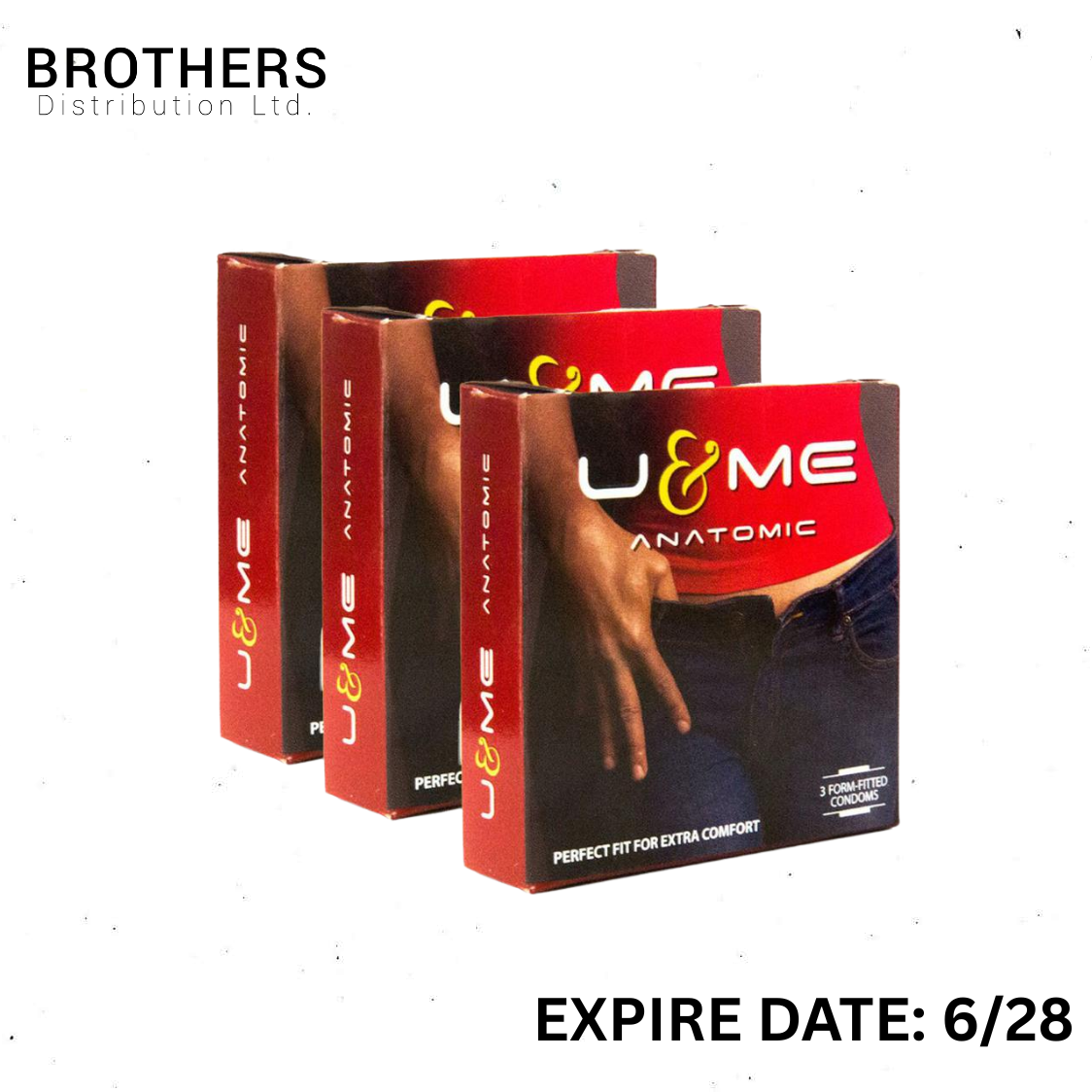 Picture of SMC U&Me Anatomic Condom Combo Pack 3 Packs 3x3=9Pieces Condom