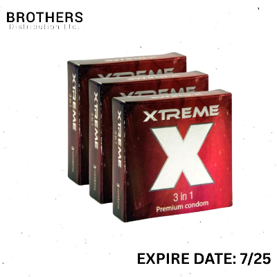 Picture of Xtreme 3 in 1 Premium Condom for Men | Combo Pack - 3 Packs - 3x3=9pcs | Malaysia