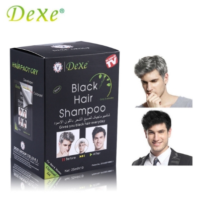 Picture of Dexe Black Hair Shampoo for Men & Women 10pcs Box