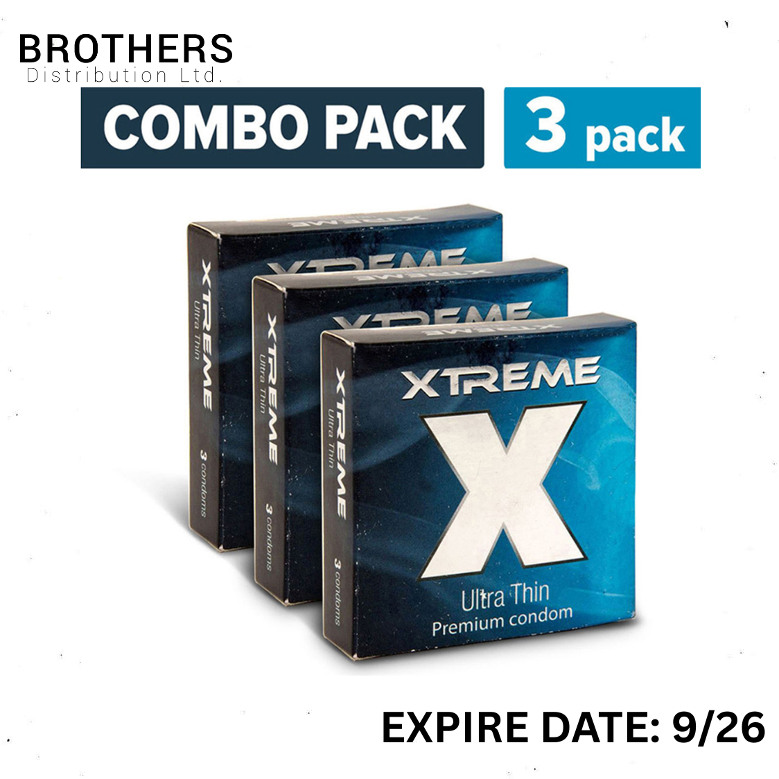 Picture of Xtreme Ultra Thin Condom for Men | Combo 3 Packs - 3x3=9pcs