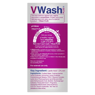 Picture of V Wash Plus Intimate Hygiene Wash 100 ml