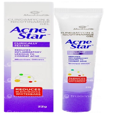 Picture of AcneStar Gel 22g Clindamycin & Nicotinamide Gel | Made in INDIA
