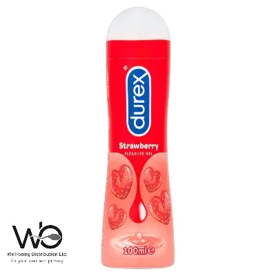 Picture of Durex Lube Strawberry Flavoured Lubricant Gel for Men & Women 100ml (Made In Thailand)