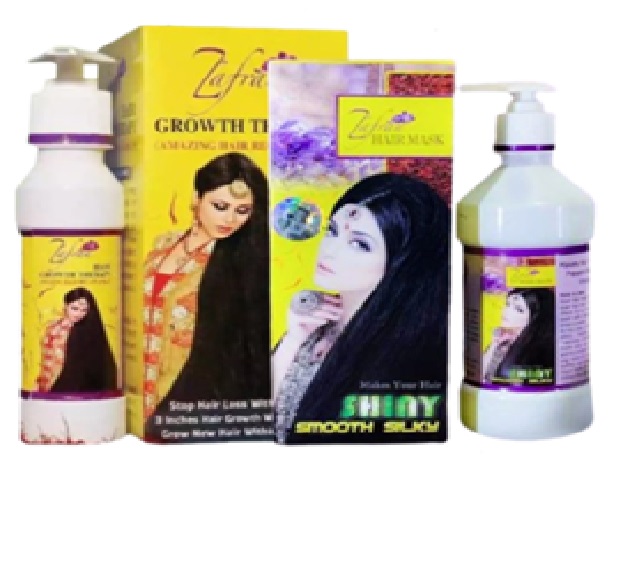 Picture of Zafran Hair Loss Combo - Zafran Hair Oil 150ml & Zafran Hair Mask 120ml & Zafran Hair Shampoo 200ml