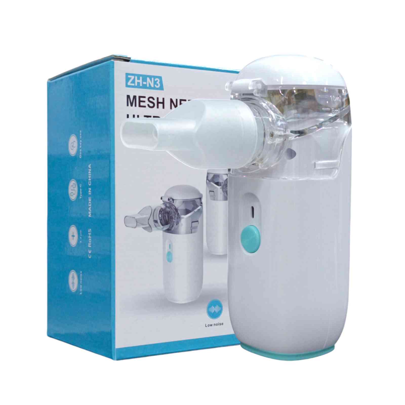 Picture of Ultrasonic Mesh Nebulizer ZH-N3 for Adult and Baby Mini Silent Steam Nasal Humidifier Inhaler Tools Nebulizer Asthma