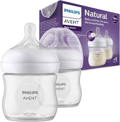 Picture of Baby Feeder Philips Avent Natural Feeder Bottle 0m+ 125ml (Pack Of 2)