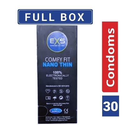Picture of EXS Nano Thin Condom Full Box 3x10=30pcs Made in UK