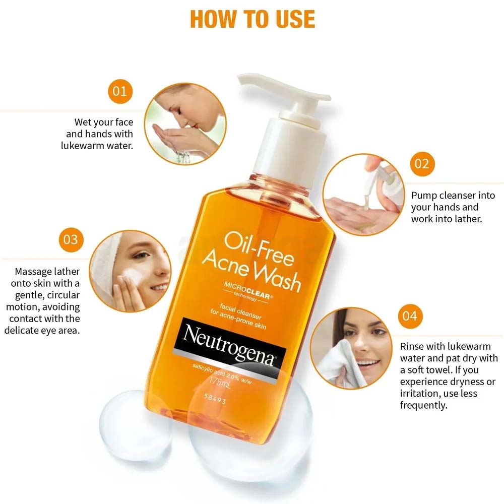 Picture of Neutrogena Oil Free Acne Wash 80ml
