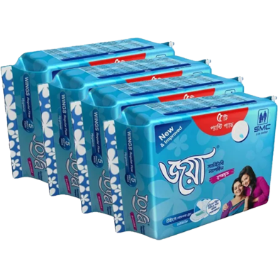 Picture of Joya Sanitary Napkin - Wings Regular Flow - 5 Pads Pack - Panty/Wings System - Combo of 4 Pack - 20 Pads - pad