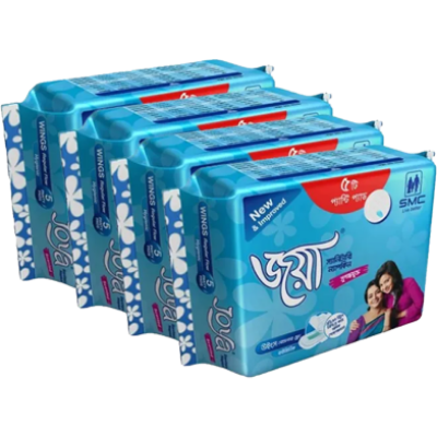 Picture of Joya Sanitary Napkin - Wings Regular Flow - 5 Pads Pack - Panty/Wings System - Combo of 4 Pack - 20 Pads - pad