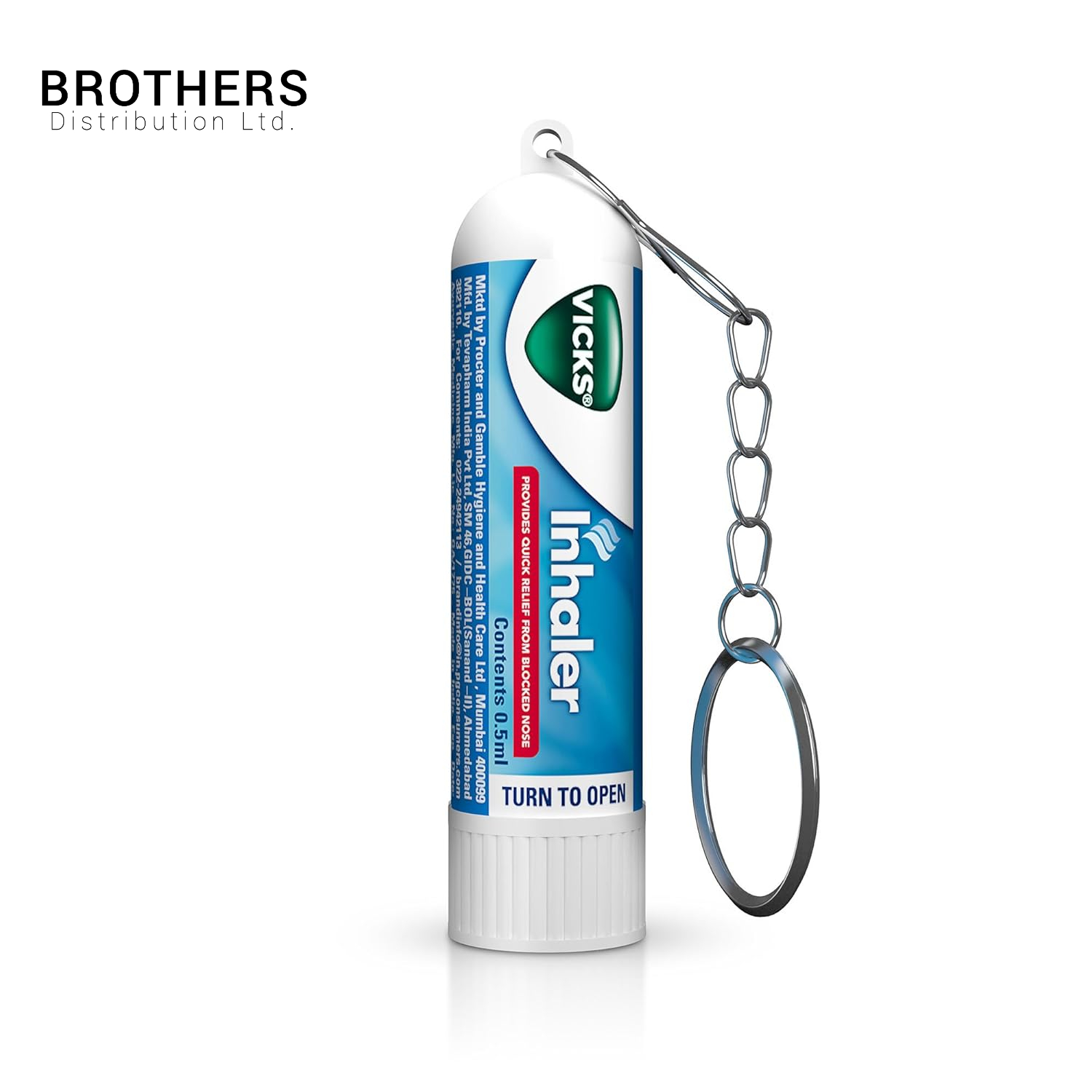 Picture of Vicks Nasal Inhaler 0.5ml with Keychain