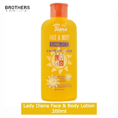 Picture of Lady Diana Sunblock SPF UV 40 Face & Body Lotion 200ml | Made in UAE