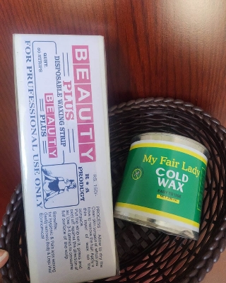 Picture of My Fair Lady Cold Wax Easy To Use 200ml Body Hair Removal with WAX Paper 80pcs Combo