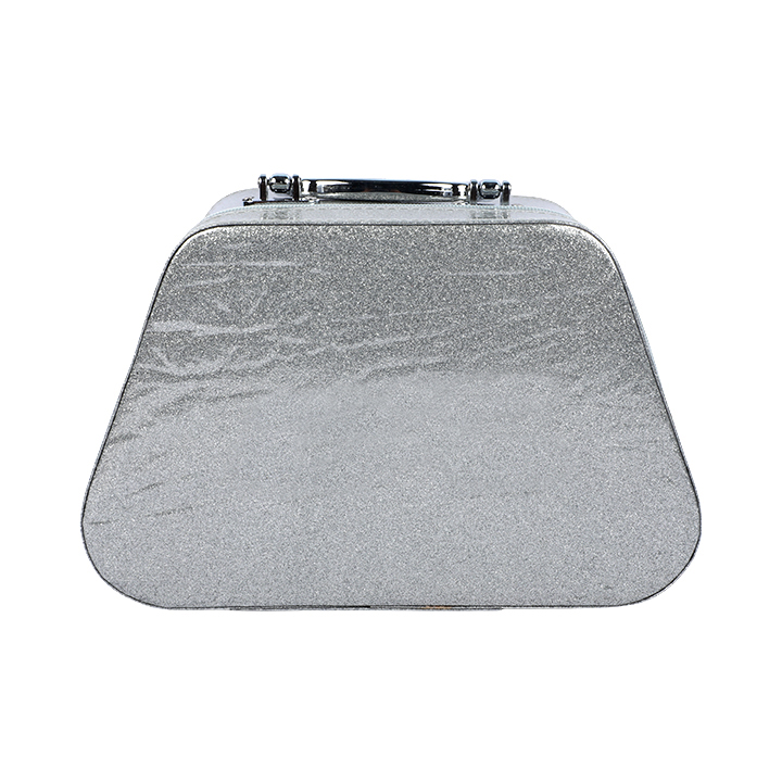 Picture of Big Glitter Makeup Box Travel Friendly Makeup Organizer Sliver