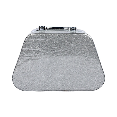 Picture of Big Glitter Makeup Box Travel Friendly Makeup Organizer Sliver