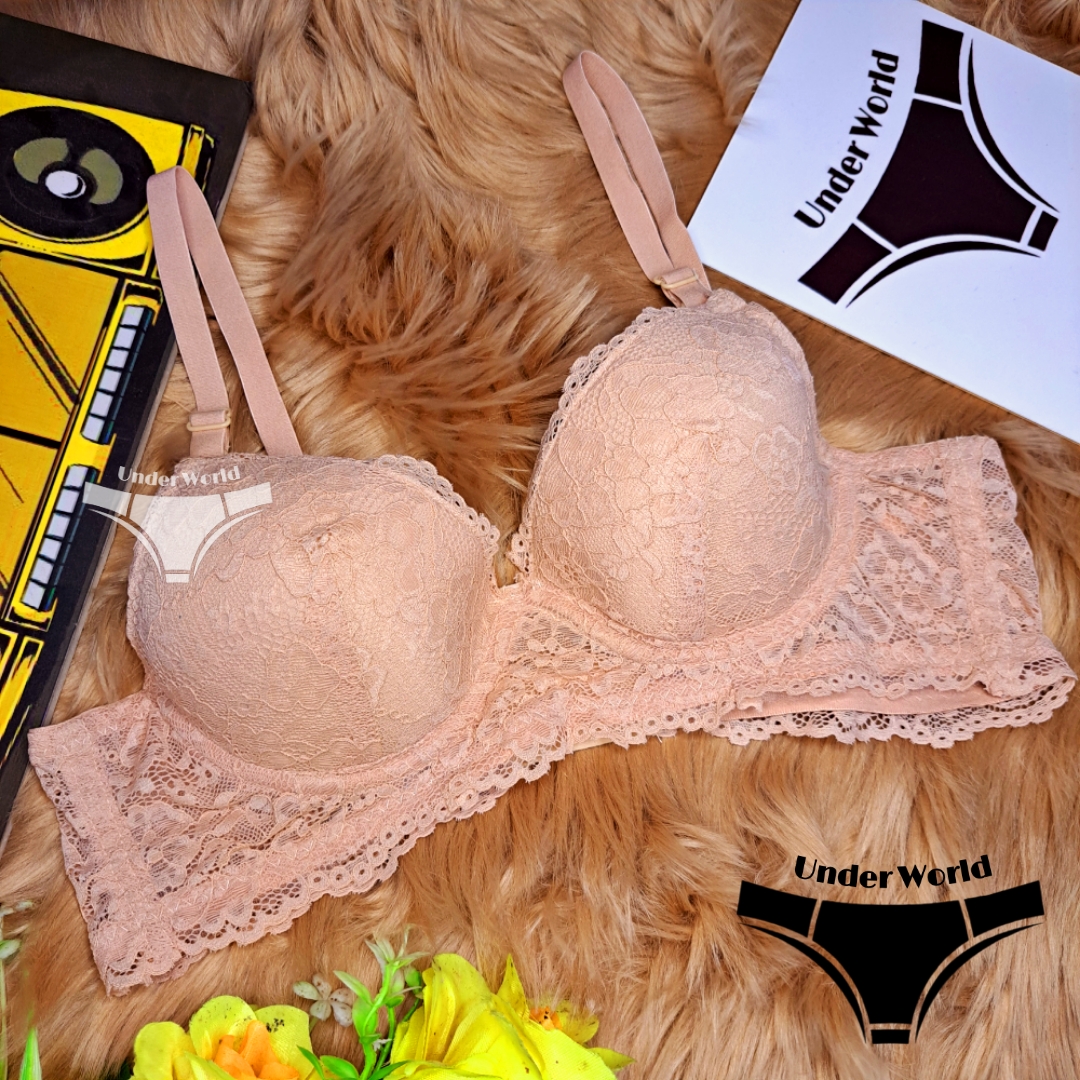 Picture of Skin Soft Comfortable Pushup Paded Foam Bra for Sexy Women and Girls