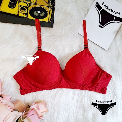 Picture of Red Soft Comfortable Pushup Paded Foam Bra for Sexy Women and Girls