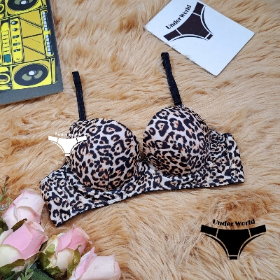 Picture of Tiger Printed Push-Up Foam Bra for Women & Teenagers - Soft, Comfortable, Design