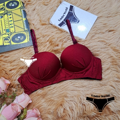 Picture of Maroon Push-Up Padded Foam Bra for Women and Girls - Sexy & Comfortable