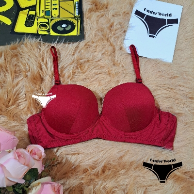 Picture of Maroon Push-Up Padded Foam Bra for Women and Girls - Sexy & Comfortable