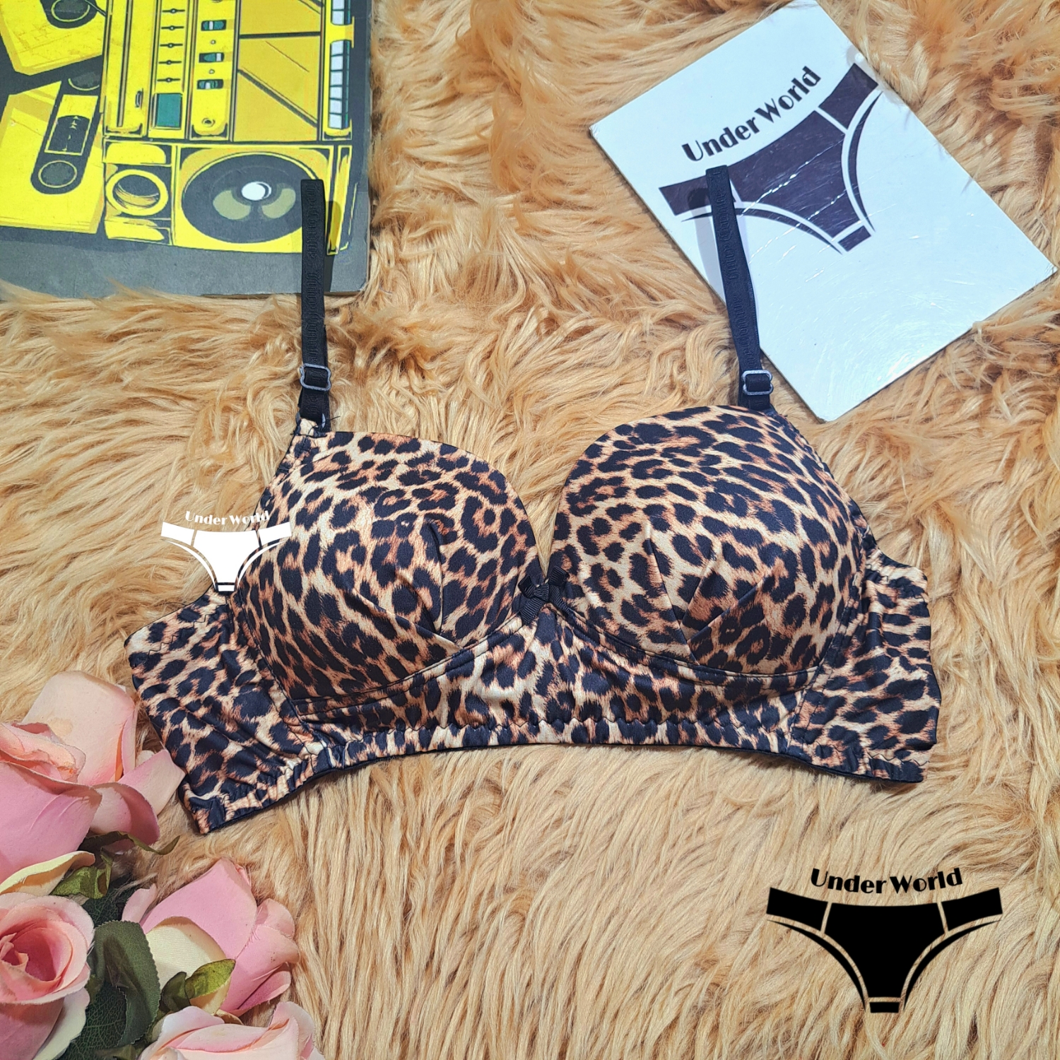 Picture of Multicolor Non-Padded Wireless Foam Bra for Women & Girls | Adjustable Straps, Sizes 32-40