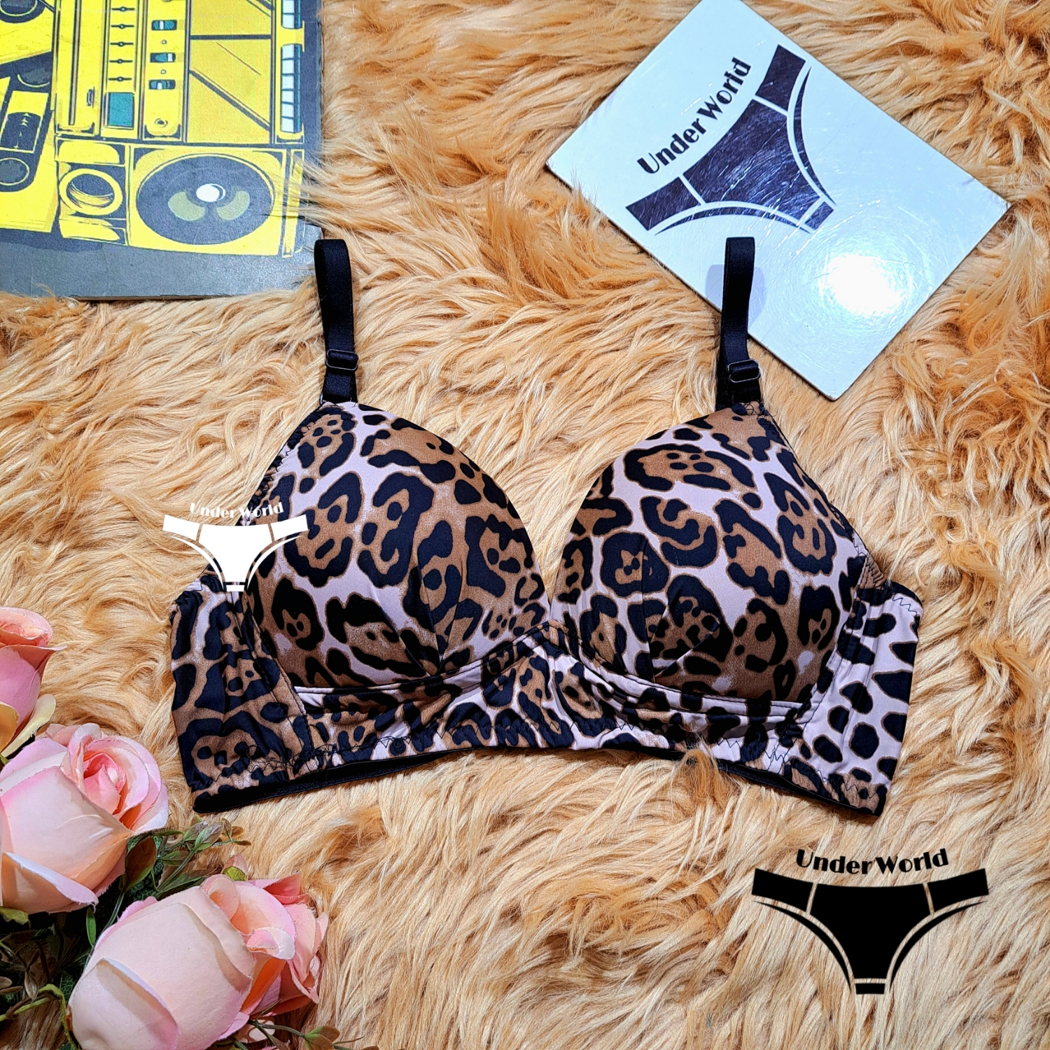 Picture of Multicolor Non-Padded Wireless Foam Bra for Women & Girls | Adjustable Straps, Sizes 32-40