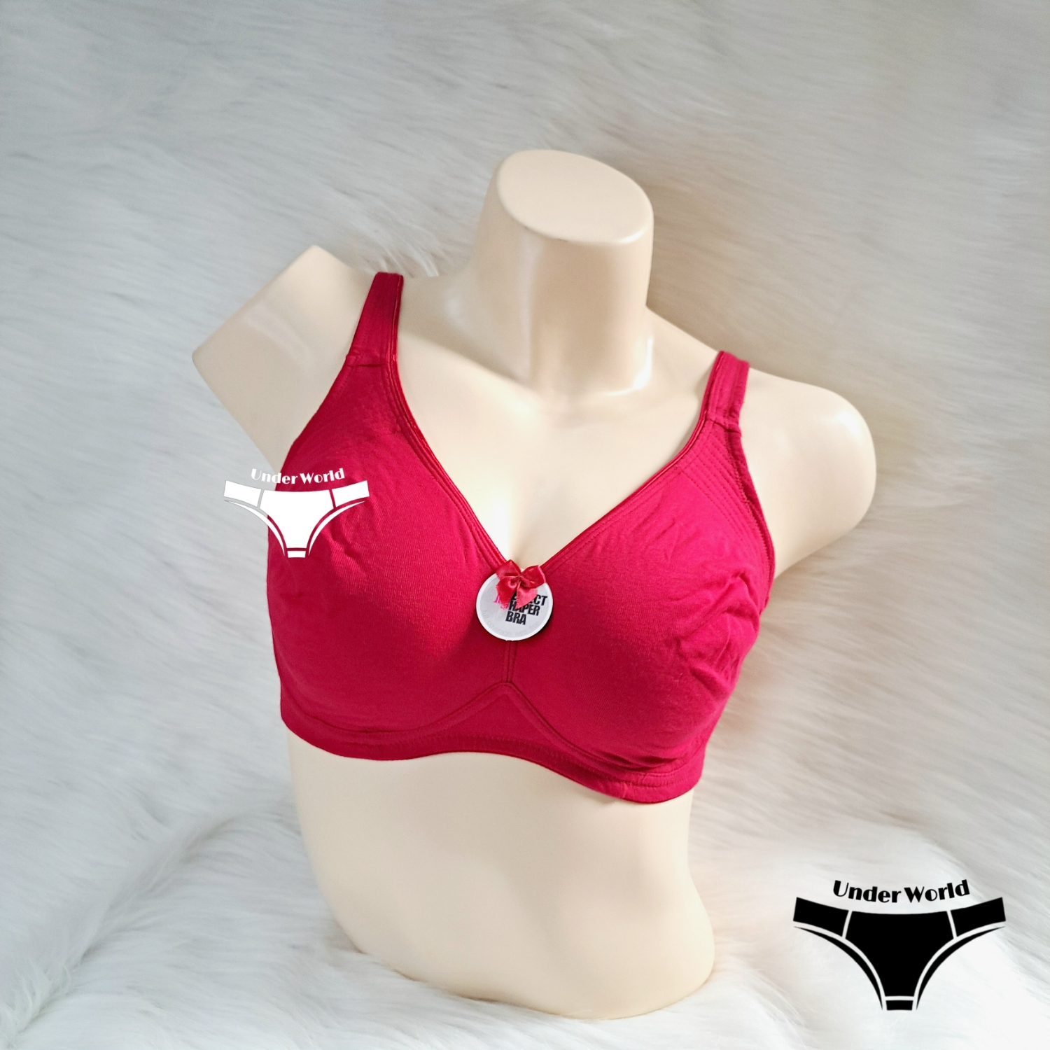 Picture of Jocky Red Cotton Summer Friendly Wireless Bra For Women & Girl's