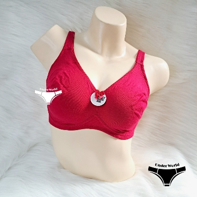 Picture of Jocky Red Cotton Summer Friendly Wireless Bra For Women & Girl's