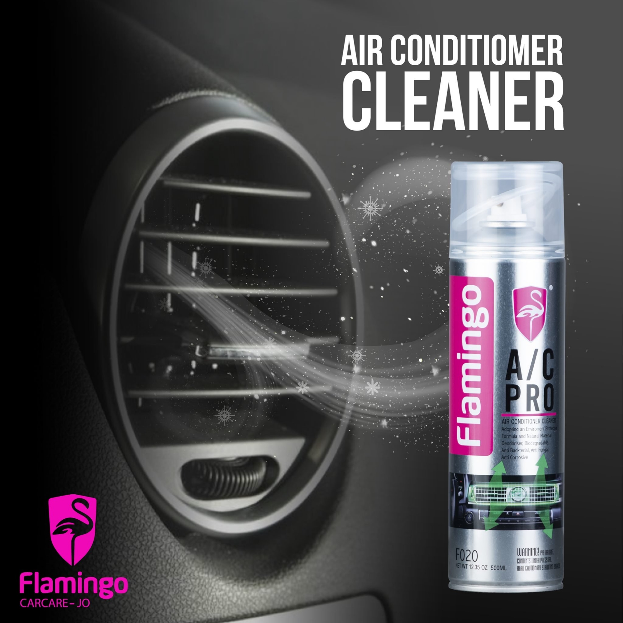 Picture of Flamingo A/C PRO Car Air Conditioner Cleaner 500ml