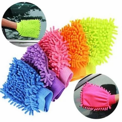 Picture of Car Wash Glove Double Super Microfiber Soft for Car Washing Hand Gloves Multifunction Cleaning Towel Car Detailing Brush Tools