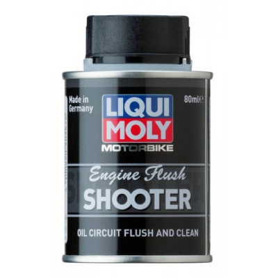Picture of LIQUI MOLY MOTORBIKE ENGINE FLUSH SHOOTER OIL CIRCUIT FLASH AND CLEAN. 80ML