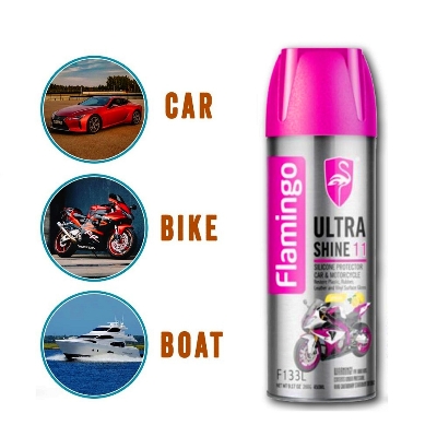Picture of Flamingo Ultra Shine11 Silicone Protector Car & Motorbike-450ml