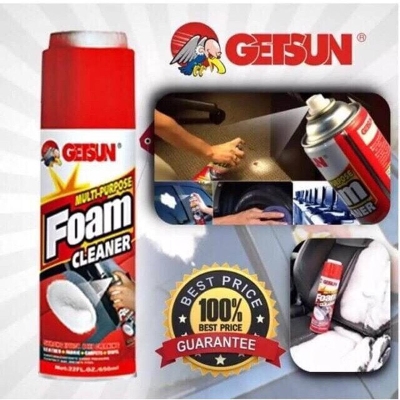Picture of Getsun Multipurpose Foam Cleaner SEAT CLEANER DASHBOARD AND LEATHER CLEANER FOAM CLEANER 650ML