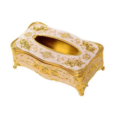 Picture of Universal Luxury European Style Acrylic Tissue Box Tissue Box - Golden (Premium quality)