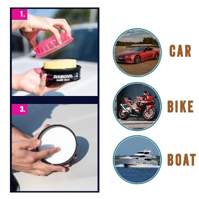 Picture of Flamingo Diamond Hard Wax 200gm  For Car / Motorcycle Polish