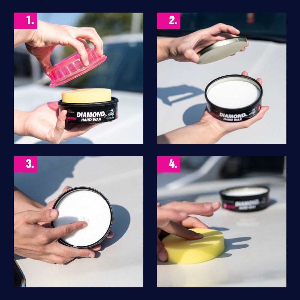 Picture of Flamingo Diamond Hard Wax 200gm  For Car / Motorcycle Polish