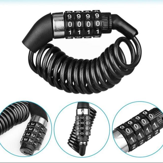 Picture of Helmet Lock 4 Digit Combination password Changeable