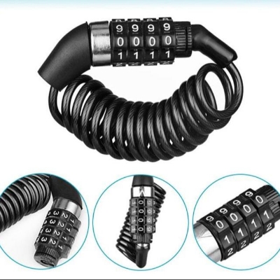 Picture of Helmet Lock 4 Digit Combination password Changeable