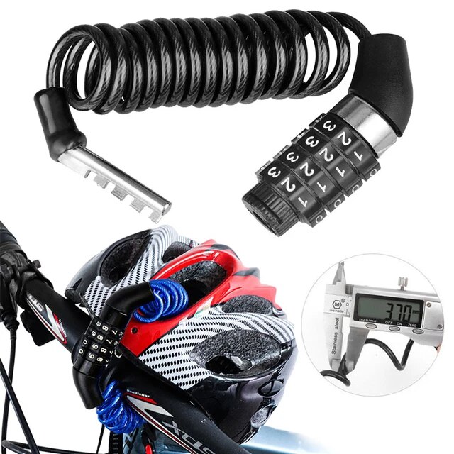 Picture of Helmet Lock 4 Digit Combination password Changeable