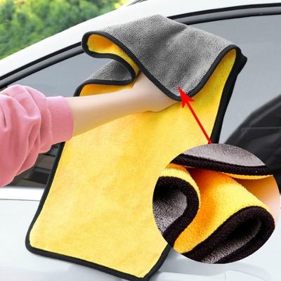 Picture of 40X60 cm Car Bike Wash Double Layer Ultra Soft Scratch Proof Microfiber Towel