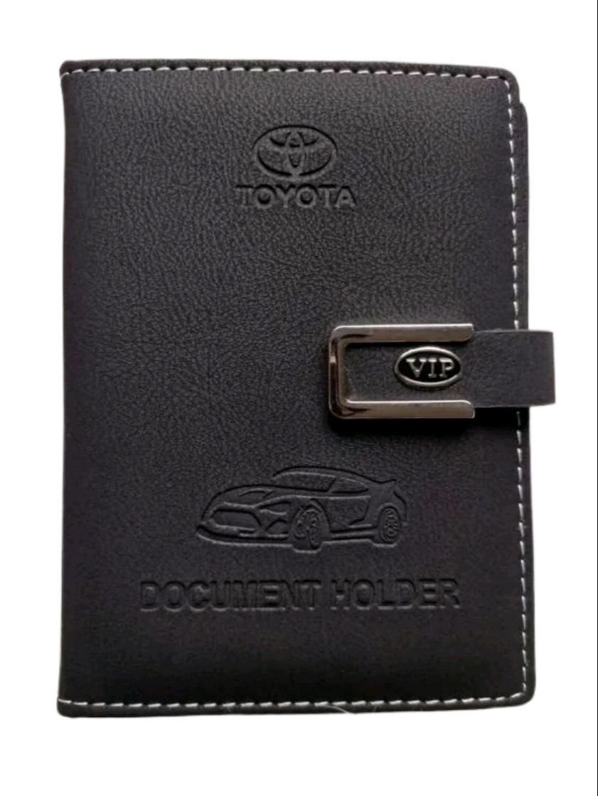 Picture of TOYOTA Car Vehicle Documents Holder-BLACK -CAR DOCUMENTS HOLDER,CAR PAPER BAG, DOCUMENT COVER, CAR DOCUMENTS POUCH, Vehicle Document holder, Ike or Car Document Holder or Paper Holder