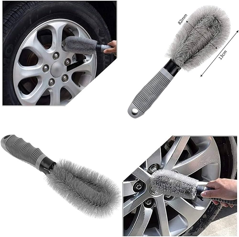 Picture of Tyre Rim Cleaning Brush for Car/Motorcycle  Car Wheel Brush Cleaning