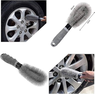 Picture of Tyre Rim Cleaning Brush for Car/Motorcycle  Car Wheel Brush Cleaning