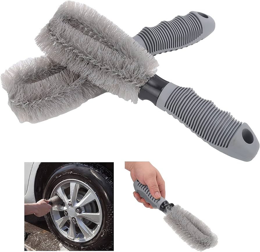 Picture of Tyre Rim Cleaning Brush for Car/Motorcycle  Car Wheel Brush Cleaning
