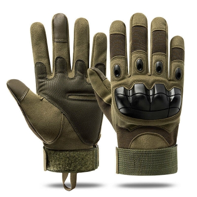 Picture of Tactical Full Finger Hand Gloves Army- Military Combat-Airsoft   Paintball Hunting Gear - Shooting Gloves Touch Design Sports Protective Fitness Motorcycle Hunting Full Finger Hiking Gloves - For Biker
